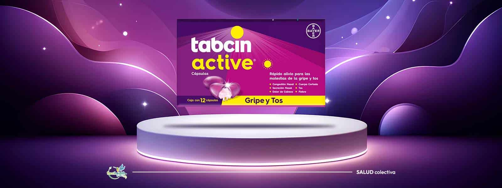 tabcin active 12 capsulas contra el alivio de la gripe comprar en linea precio mas bajo barato kueski banner