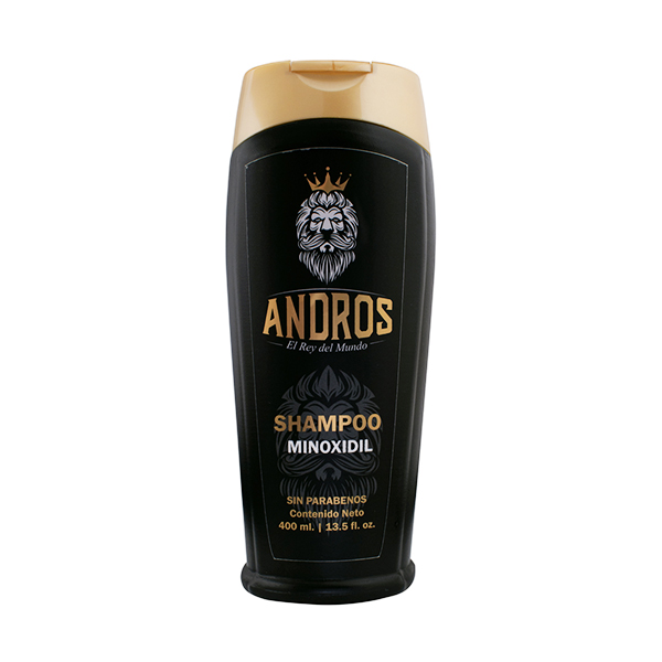 Shampoo con Minoxidil Andros 400ml anticaida y crecimiento capilar