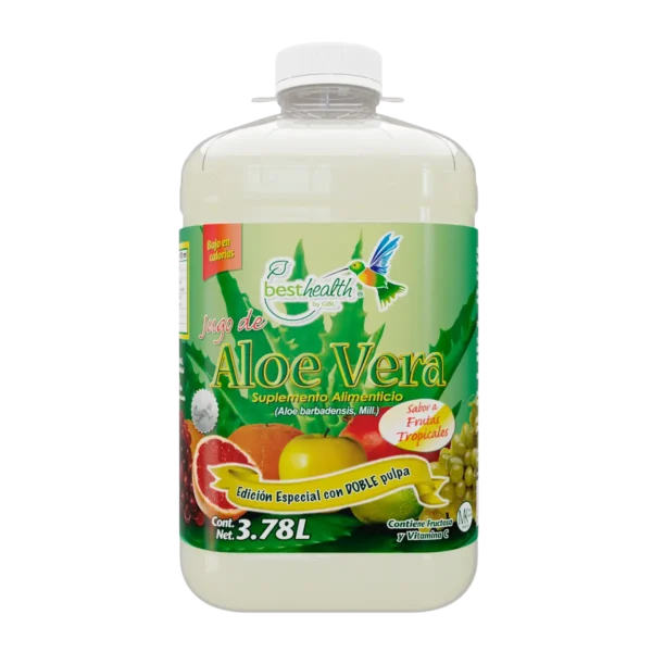 Jugo de Aloe Vera 3.78L (Galón) - Rendimiento Familiar Best Health