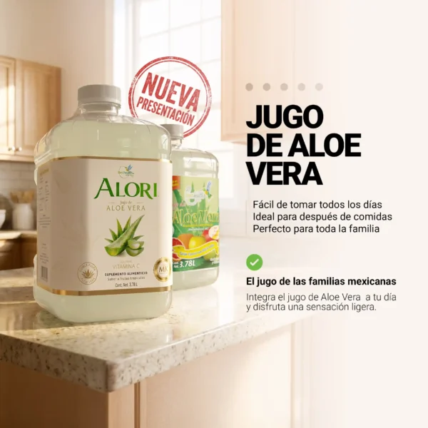 2Pack ALORI Jugo de Aloe Vera Galón 3.78 L | MÁS ELEGIDO - Imagen 2