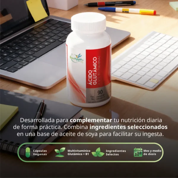 Acido Glutamínico + Vitamina B1-14