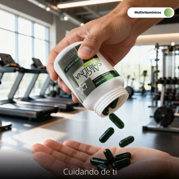Alga Espirulina Orgánica 100 Caps - Nutrición Esencial Best Health - Imagen 4