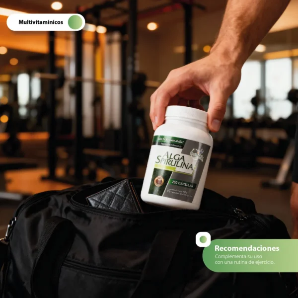 Alga Espirulina Orgánica 100 Caps - Nutrición Esencial Best Health - Imagen 3