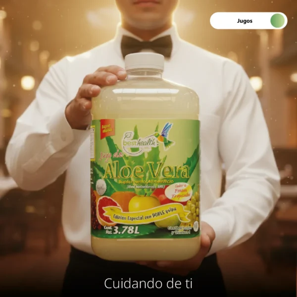 Jugo de Aloe Vera 3.78L (Galón) - Rendimiento Familiar Best Health - Imagen 4