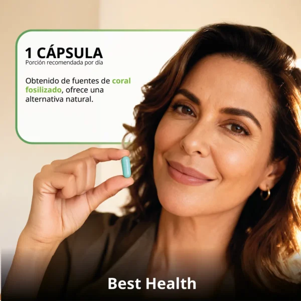 Calcio de Coral + Vitamina D2 30 Caps Best Health - Imagen 5