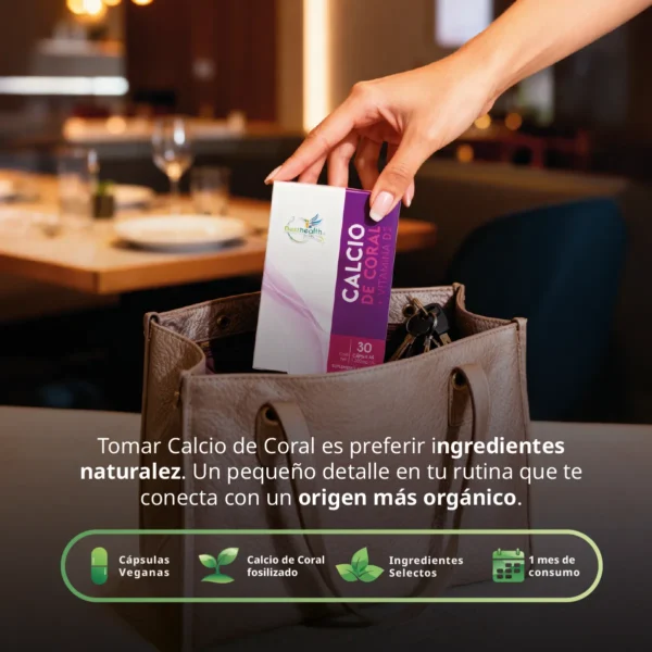 Calcio de Coral + Vitamina D2 30 Caps Best Health - Imagen 3