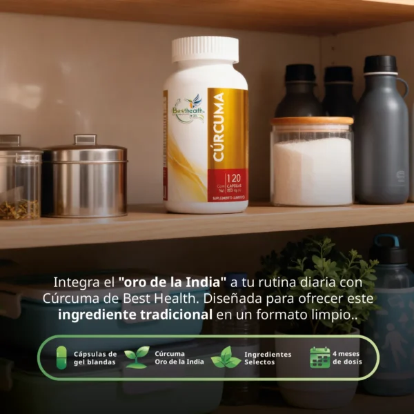 Cúrcuma 120 Caps Best Health - Imagen 3