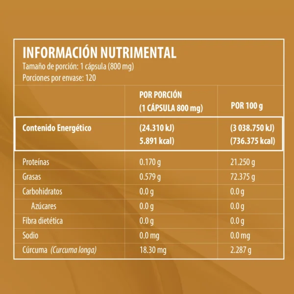 Cúrcuma 120 Caps Best Health - Imagen 2