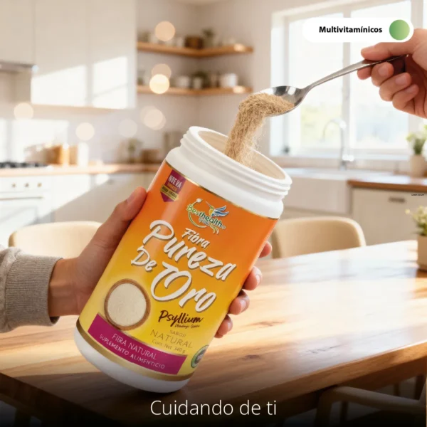 Fibra Pureza de Oro 350g Sabor Piña - Toque Tropical Best Health - Imagen 4