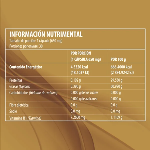 Jalea Real + Vitamina B1 (Tiamina) 30 cápsulas Best Health - Imagen 2