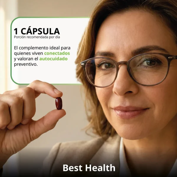 Luteína Y Zeaxantina + Omega 3 30 cápsulas Best Health - Imagen 5