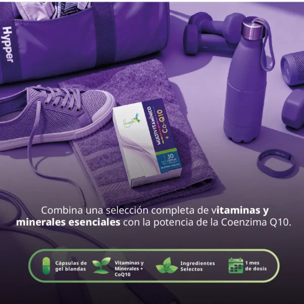 Multivitamínico + Co-Q10 30 caps Best Health - Imagen 3