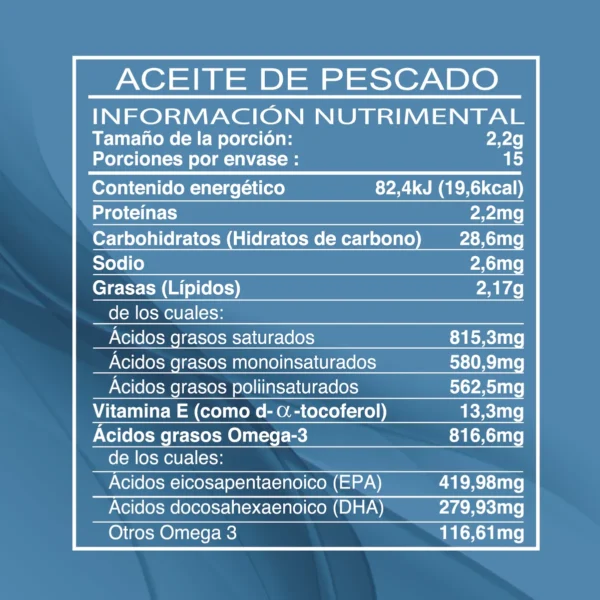 Omega 3 30 caps Best Health Aceíte de pescado - Imagen 2