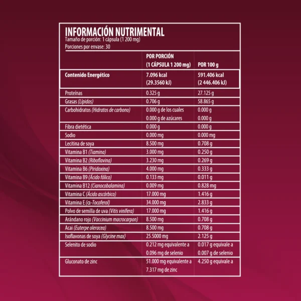 Women's Multivitamínico y Antioxidante 30 Caps Best Health - Imagen 2