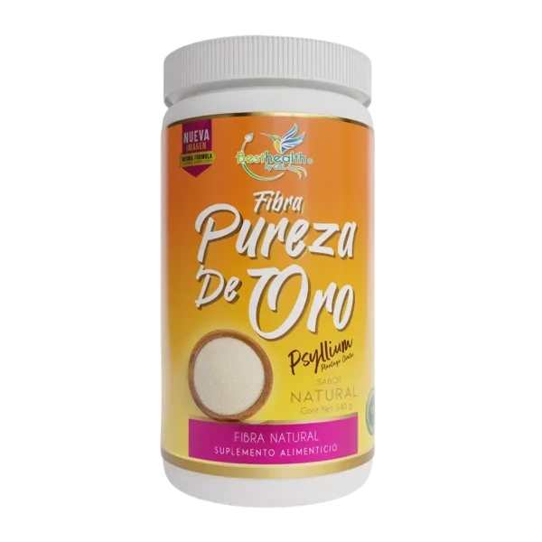 Fibra Pureza de Oro 350g Sabor Natural - Mezcla Versátil Best Health