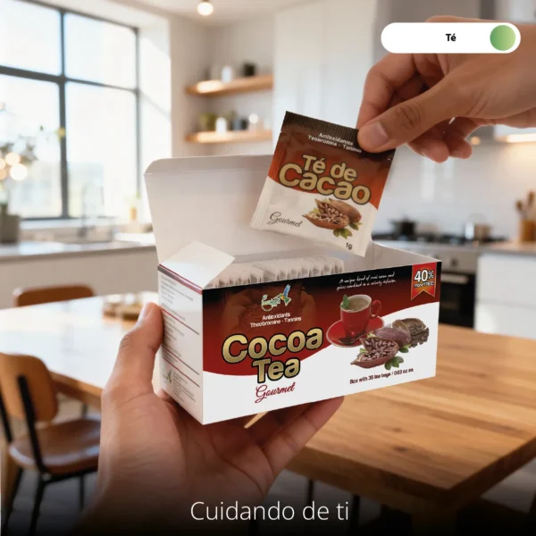 Té de Cacao 35 sobres Best Health - Infusión Energizante y Antioxidante Natural - Imagen 4