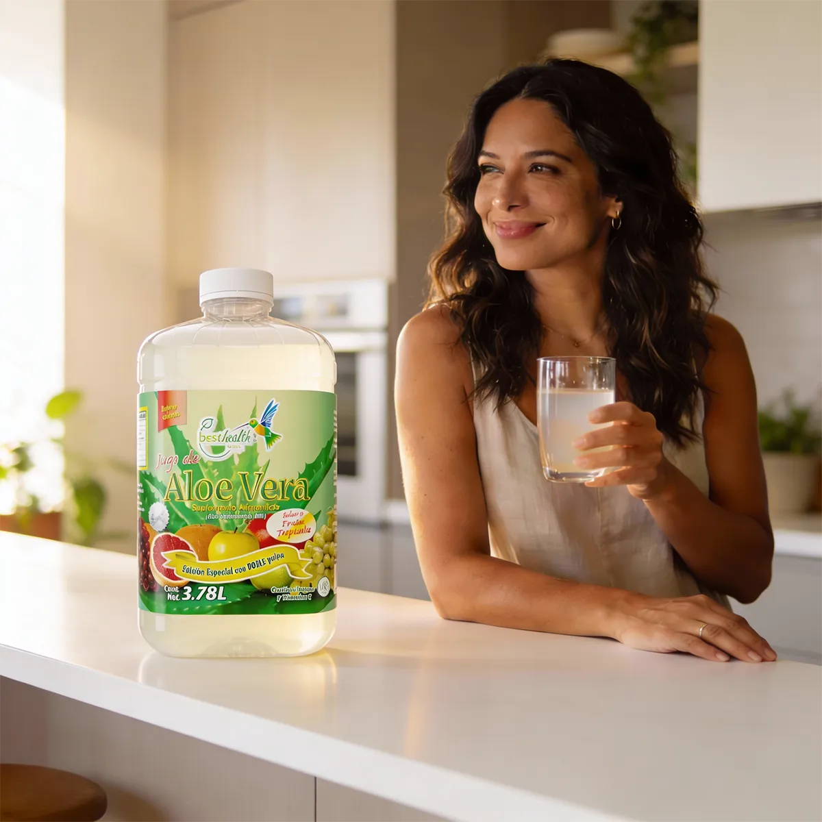 DALE UN GIRO POSITIVO A TU RUTINA DIARIA JUGO DE ALOE VERA NATURAL BEST HEALTH 02