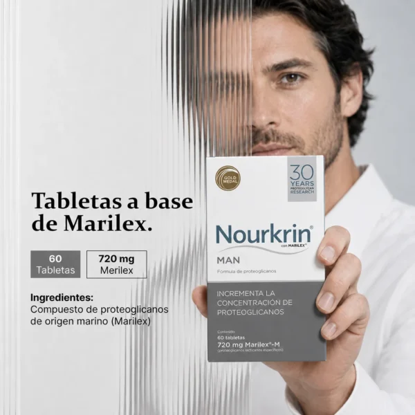 Nourkrin Man 60 Tabletas Tratamiento capilar para la alopecia severa para hombres - Imagen 2