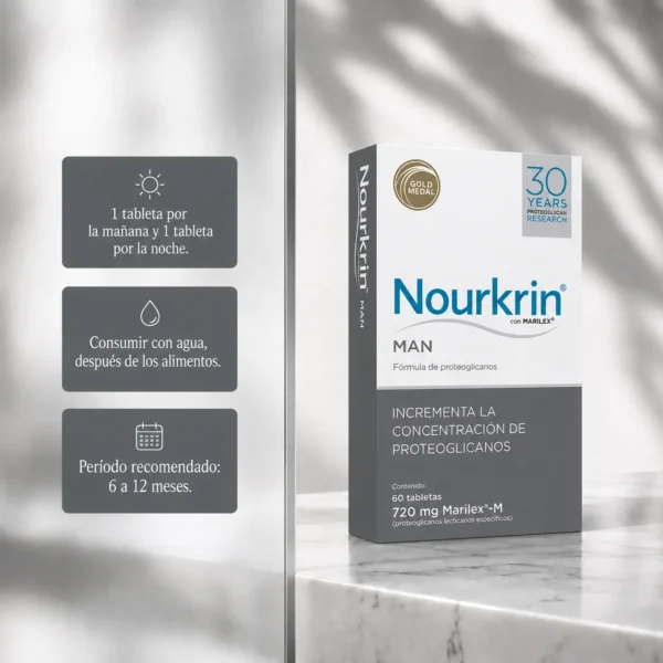 Nourkrin Man 60 Tabletas Tratamiento capilar para la alopecia severa para hombres - Imagen 4