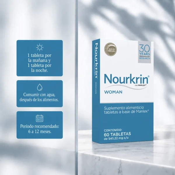 Nourkrin Woman 60 tabletas Tratamiento capilar para la alopecia severa para mujer - Imagen 4